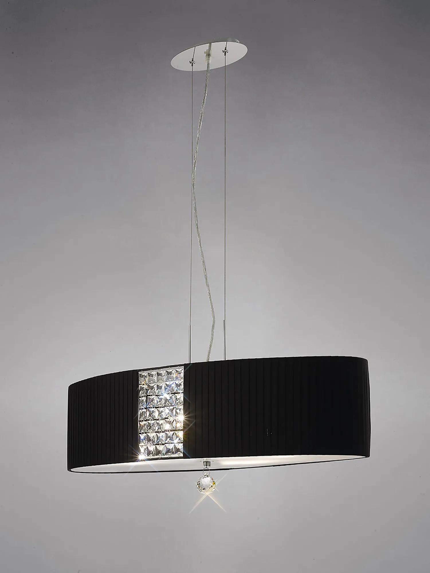 IL31173/BL  Evelyn Crystal Pendant 4 Light